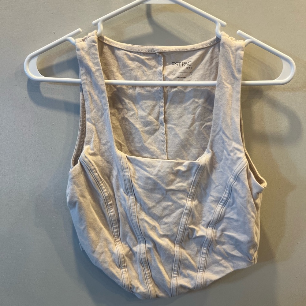 Cream Women's Top